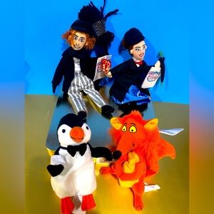 DISNEY STORE NWT 1990’s MARY POPPINS COLLECTIBLE BEAN BAG PLUSH COMPETE SET OF 4